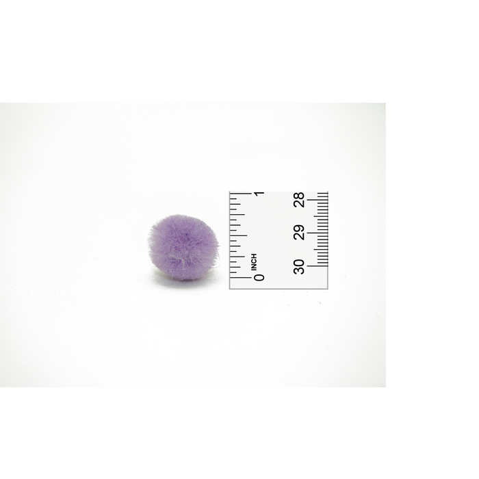 0.75 inch Lavender Mini Craft Pom Poms 100 Pieces - artcovecrafts.com