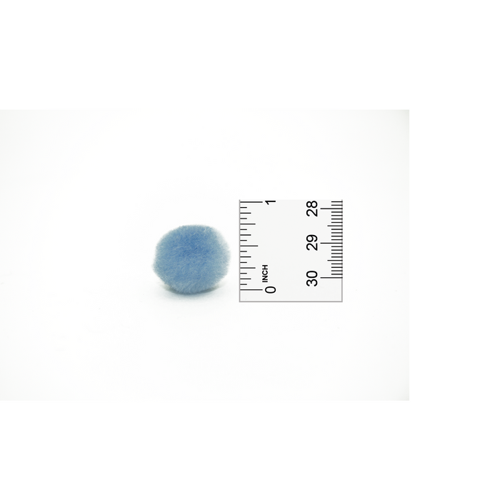 0.75 inch Light Blue Mini Craft Pom Poms 100 Pieces - artcovecrafts.com