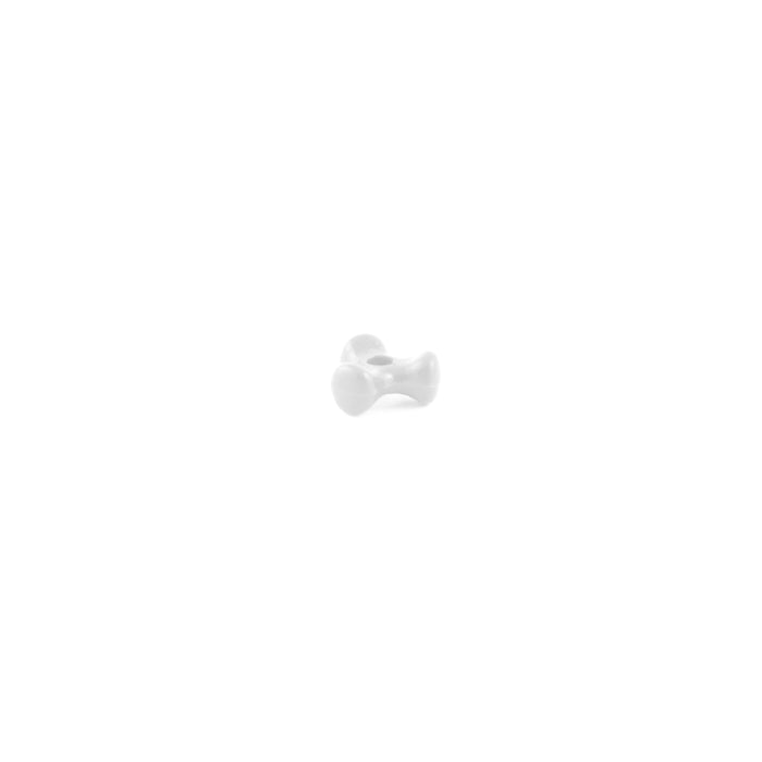 11 mm Acrylic Solid White Tri Beads Bulk 1,000 Pieces - artcovecrafts.com
