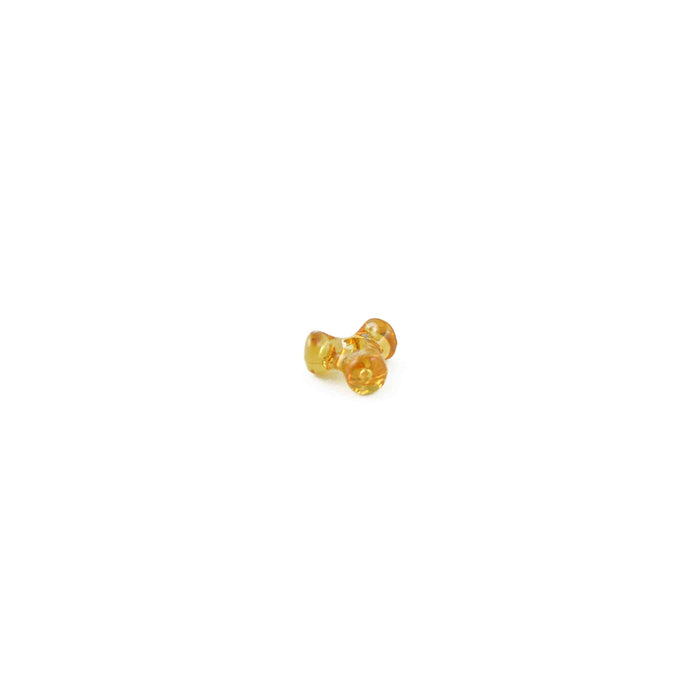 11 mm Acrylic Sun Gold Tri Beads 1,000 Pieces - artcovecrafts.com