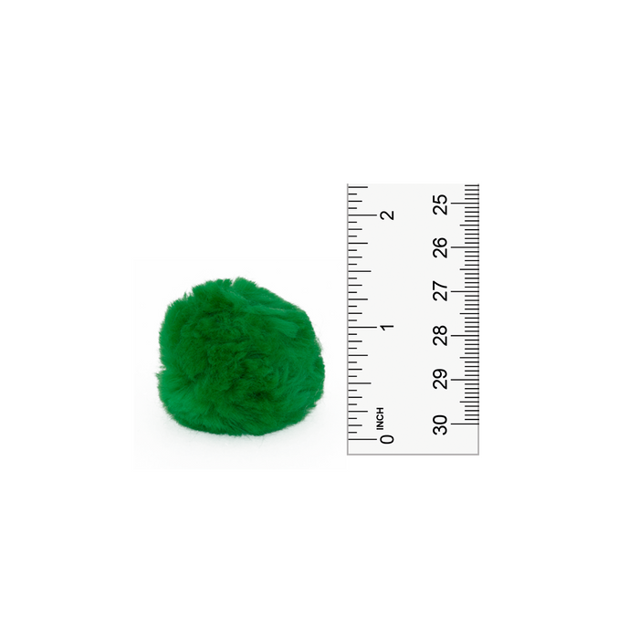 1.5 inch Kelly Green Craft Pom Poms 50 Pieces - artcovecrafts.com