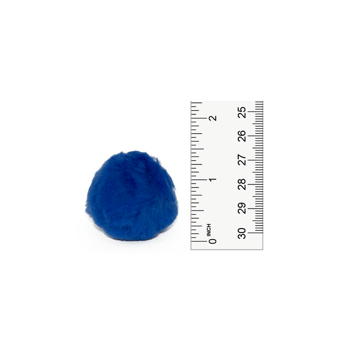 1.5 inch Royal Blue Craft Pom Poms 50 Pieces - artcovecrafts.com