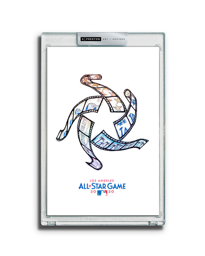 2022 MLB All-Star Game Sketch Art Slab