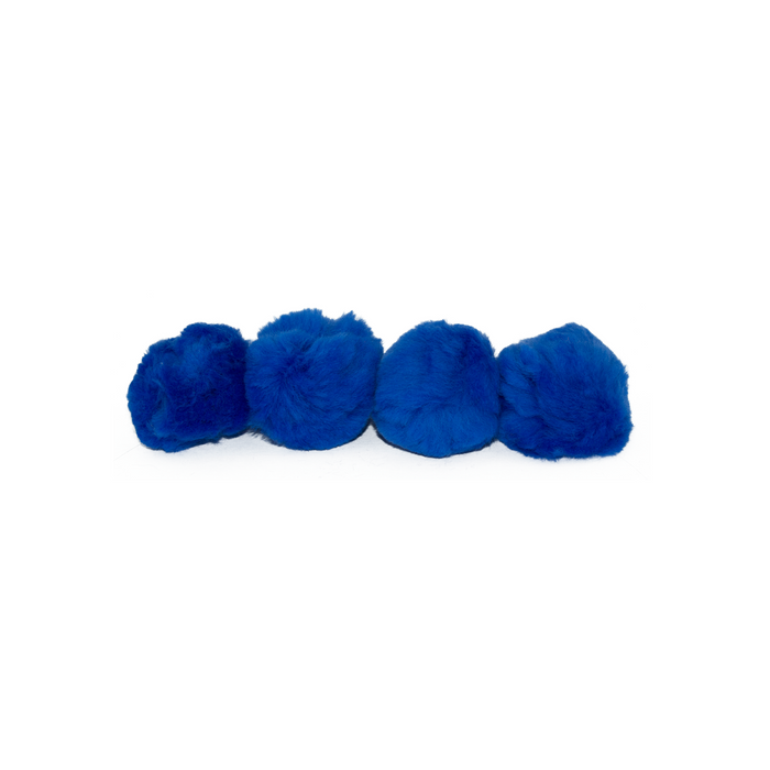 2.5 Inch Royal Blue Large Craft Pom Poms 15 Pieces - artcovecrafts.com