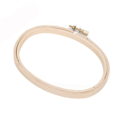 3 x 5 inch Small Oval Wooden Hand Embroidery Hoops Bulk 12 Pieces - artcovecrafts.com
