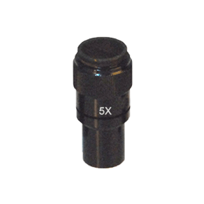 5X Microscope Objective Lens with Black Finish, SKU MS24011302, three quarter front view