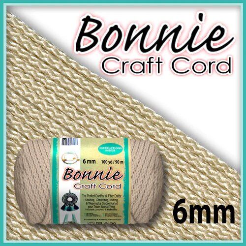 6mm Flesh Macrame Cord 100 Yards