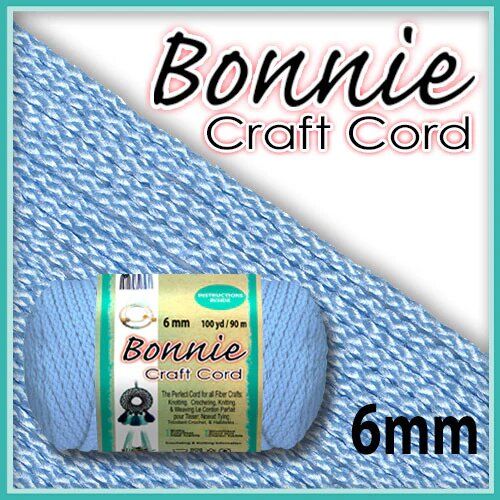 6mm Sky Light Blue Macrame Cord 100 Yards