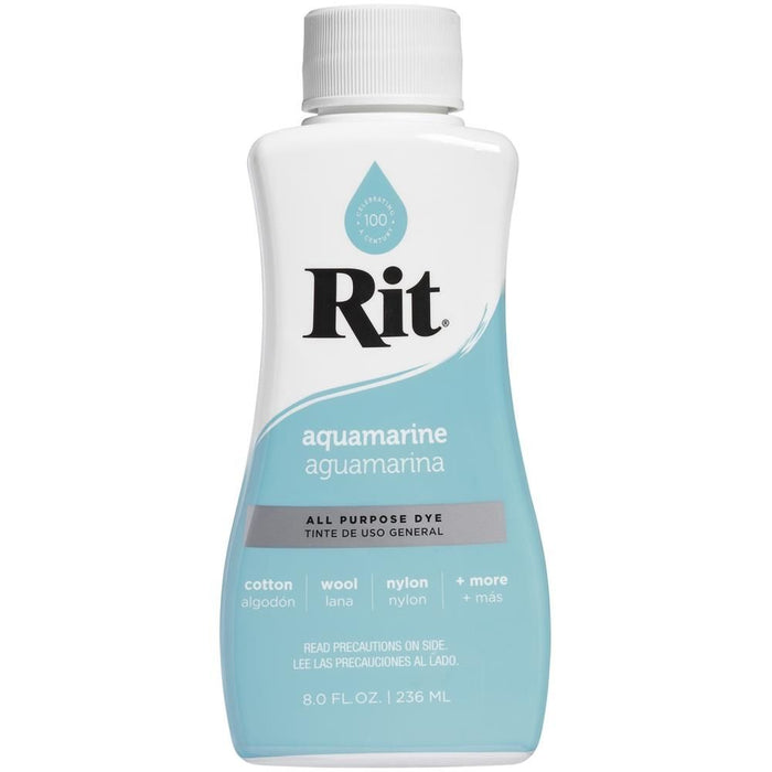 Aquamarine Rit Dye Liquid All Purpose 8oz