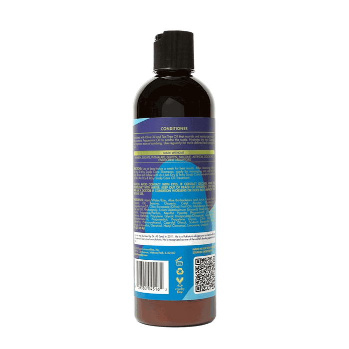 As I Am Dry & Itchy Scalp Care Conditioner 12oz for soothing dry, itchy scalp and dandruff relief