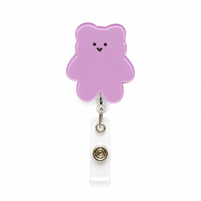 Bear Badge Holder with CLip