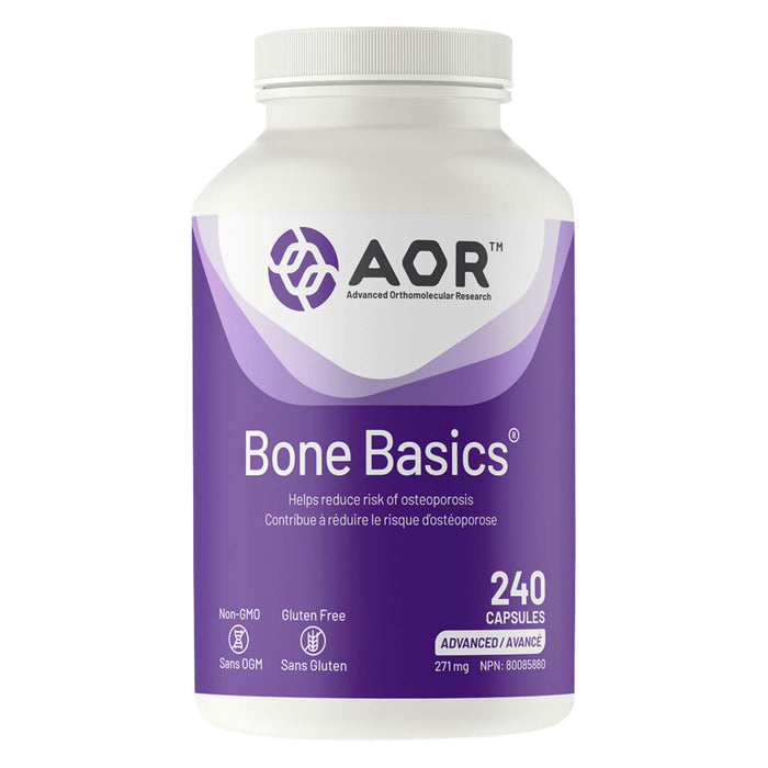 Bottle of AOR Bone Basics™ 240 Capsules