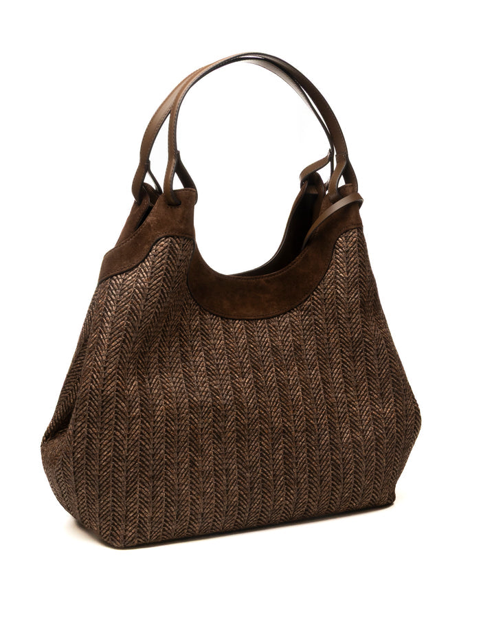 GIANNI CHIARINI borsa a spalla dua marrone scuro 12340 DUA-13840
