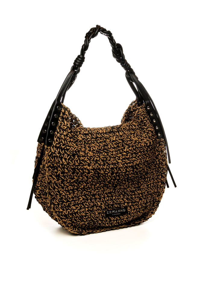 ERMANNO SCERVINO borsa spalla anika nero/oro 2083 ANIKA-293