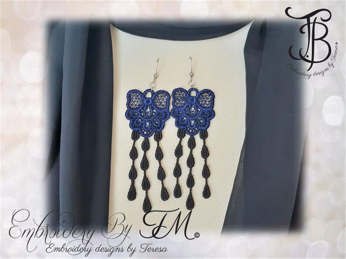 Choker lace No.2 and Earrings