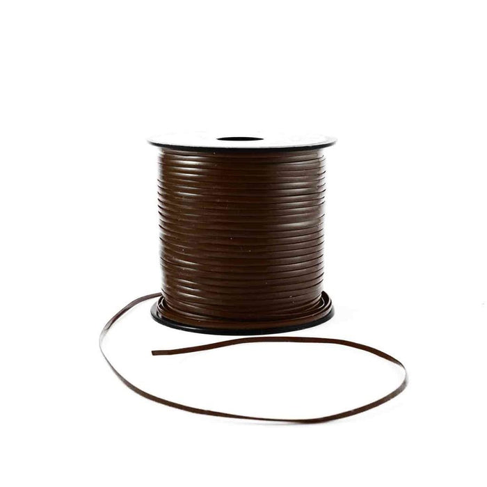 Dark Brown Plastic Craft Lace Lanyard Gimp String Bulk 100 Yard Roll - artcovecrafts.com