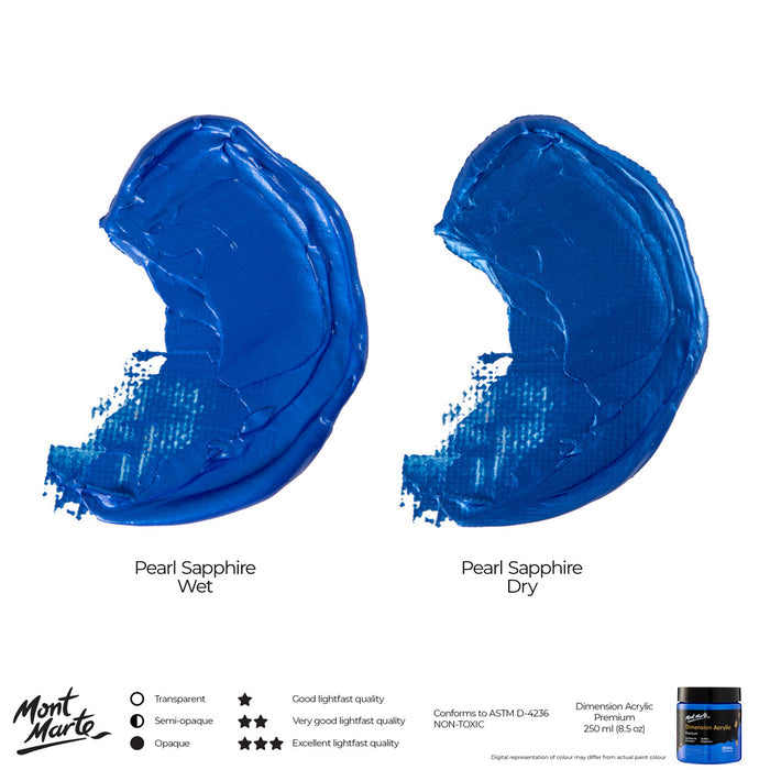 Dimension Acrylic Premium 250ml (8.5 US fl.oz) - Pearl Sapphire