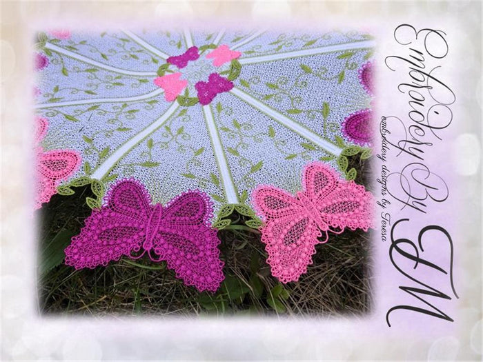 Doily butterfly / 5x7 hoop