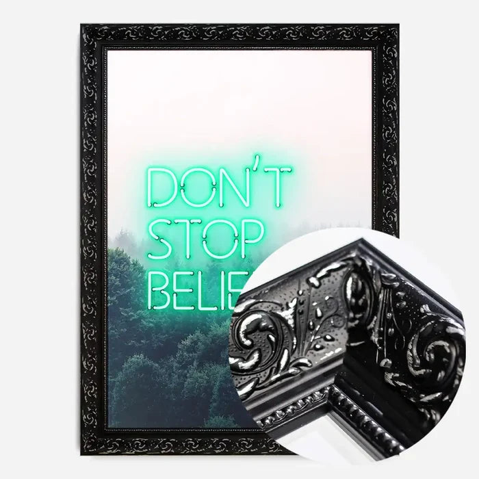 21x30cm | 8¼ x 11¾in / Black Ornate Frame