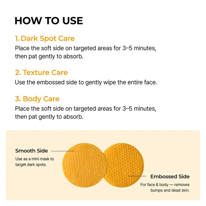 Dr. Melaxin TX - Kojic Acid Turmeric Toner Pad (70 Pads) وسادة تونر دكتور ميلاكسين تي إكس بحمض الكوجيك والكركم - Princess Cosmetics Qatar