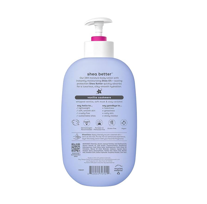 EOS Shea Better 24H Moisture Body Lotion - Vanilla Cashmere لوشن الجسم بزبدة الشيا