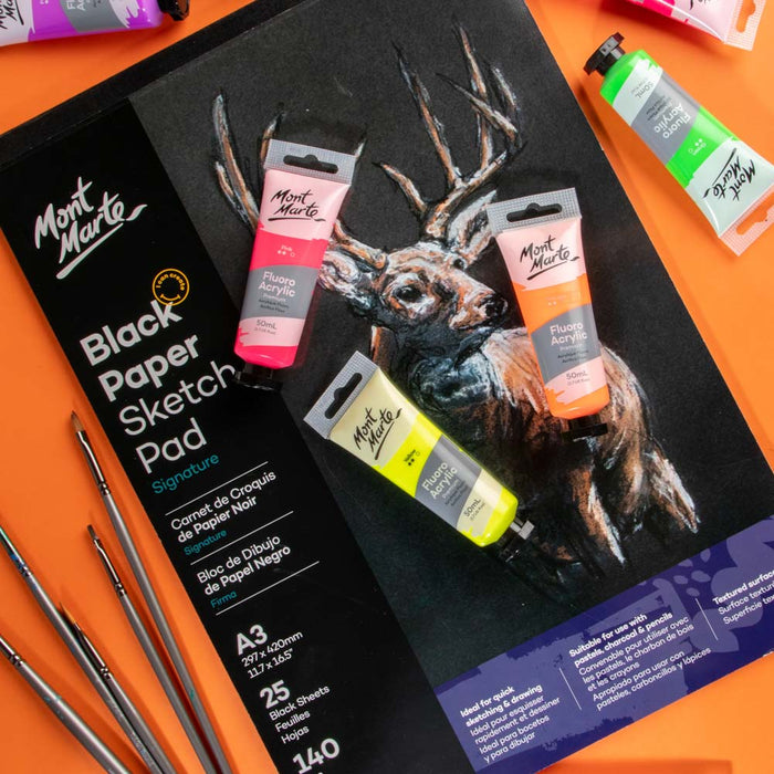 Fluoro Acrylic Paint Premium 50ml (1.7 US fl.oz) Tube - Orange