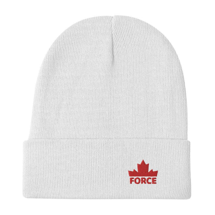FORCE Red Embroidered Beanie - Billyforce Shop