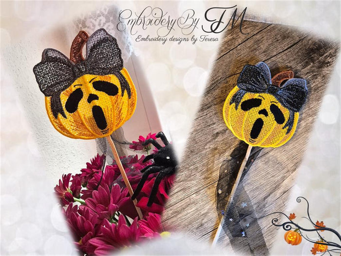 Halloween pumpkins set/ two variations / 4x4 hoop
