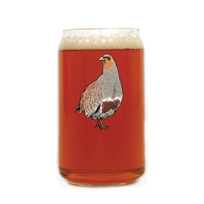 Hungarian Partridge Beer Can Glass