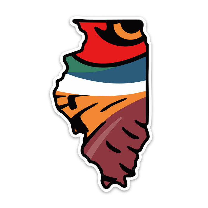 Illinois Pheasant Decal Sticker