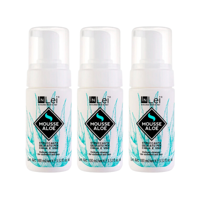 InLei® - Delicate Mousse Cleanser, Aloe (100 ml) (Wholesale 3 pack, RRP $32.95 Each)