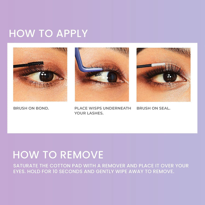 KISS FALSCARA multi pack lengthning wisps رموش صناعية طرفية لزيادة الطول
