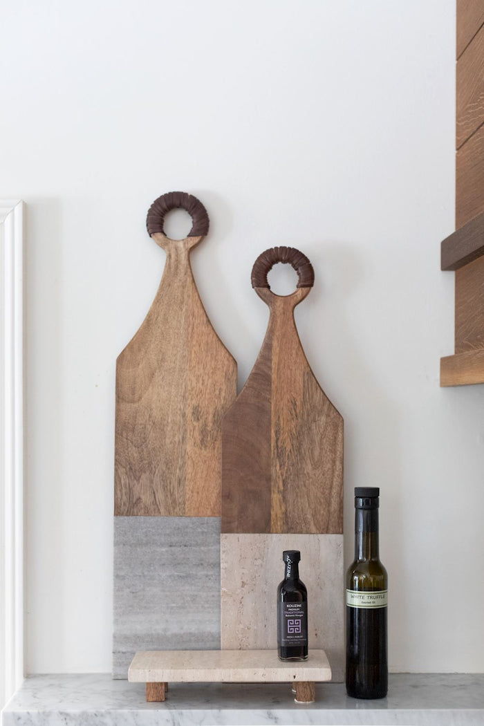Large Leather Handle Board - Madison's Niche