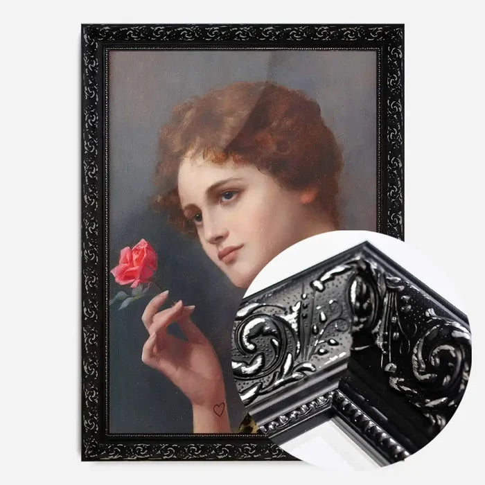 21x30cm | 8¼ x 11¾in / Black Ornate Frame