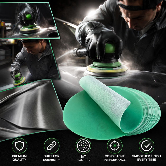 LiME LiNE 6" Automotive Dual Action Orbital Sander for Custom Painting & Auto Body