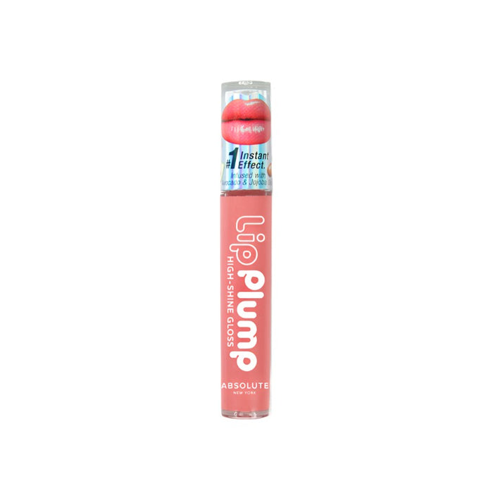 Absolute New York high shine lip plumper in pink shade with glossy finish