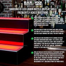 LIQUOR SHELF / 3 TIER / BLACK / MULTI COLOR LED'S / 24"
