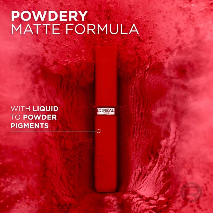 LOREAL PARIS INFALLIBLE MATTE RESISTANCE LIQUID MATTE LIPSTICK احمر الشفاه المات من لوريال بارس