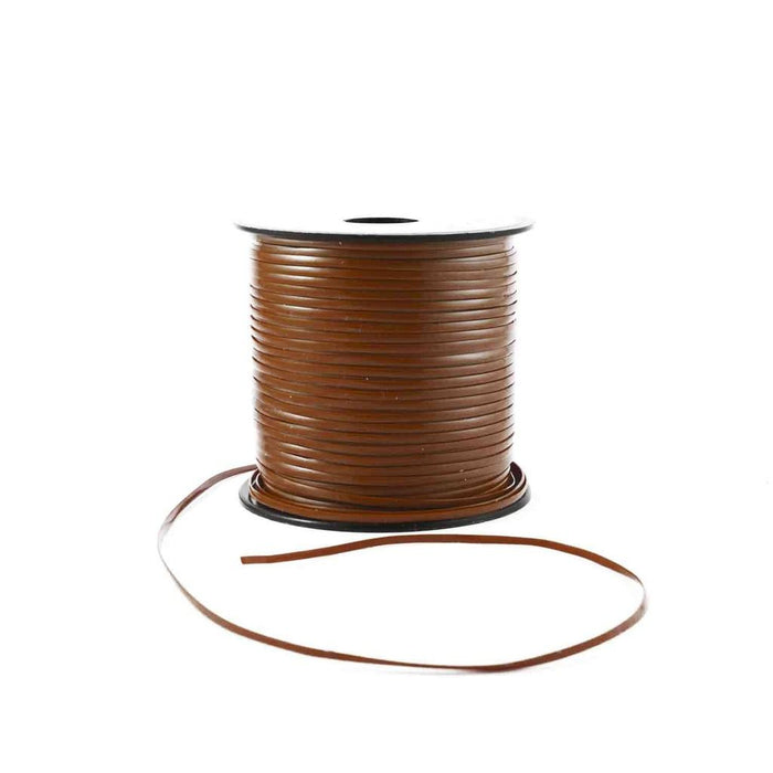 Medium Brown Plastic Craft Lace Lanyard Gimp String Bulk 100 Yard Roll - artcovecrafts.com