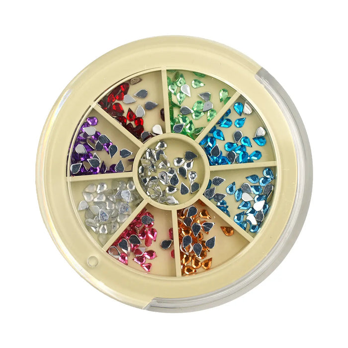 Millennium Luxury Style Gems (Teardrop) Multicoloured Naio Nails