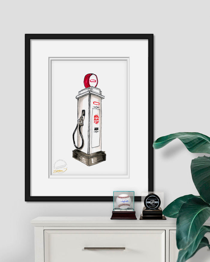 Minute Maid Park Ink Sketch Limited Edition Art Print