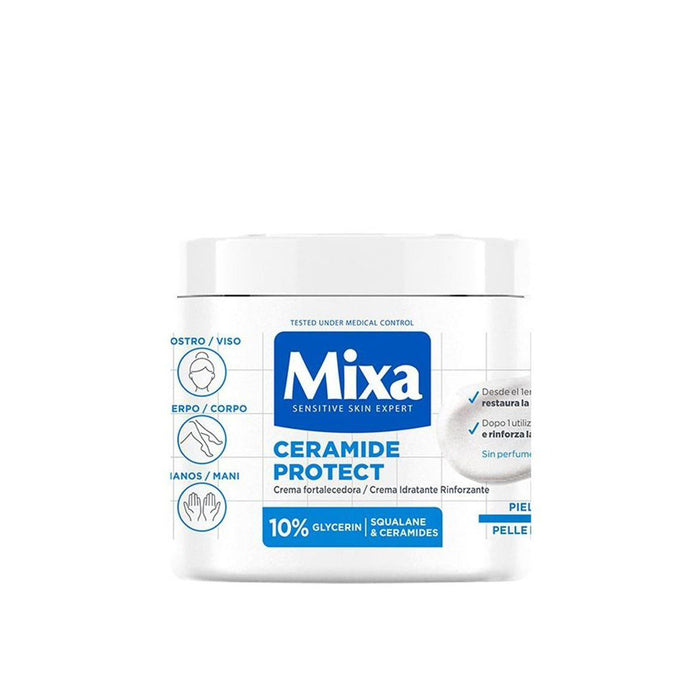 MIXA Sensitive Skin Expert Ceramide Protect 10% Glycerin Squalane & Ceramides كريم الجسم من ميكسا