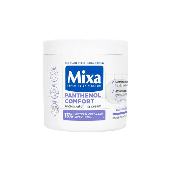 MIXA Sensitive Skin Expert Panthenol Comfort 13% Glycerin Omega 6 & 9 Panthenol كريم الجسم من ميكسا
