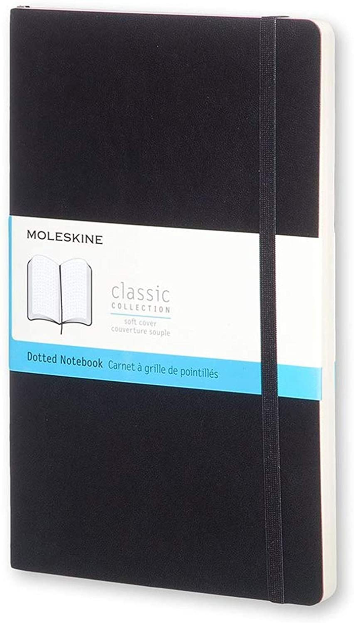 MOLESKINE JOURNAL DOTTED SOFT COVER BLACK