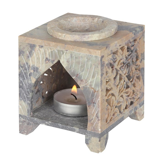 Moroccan Arch Cutout Soapstone Oil Burner 🇬🇧