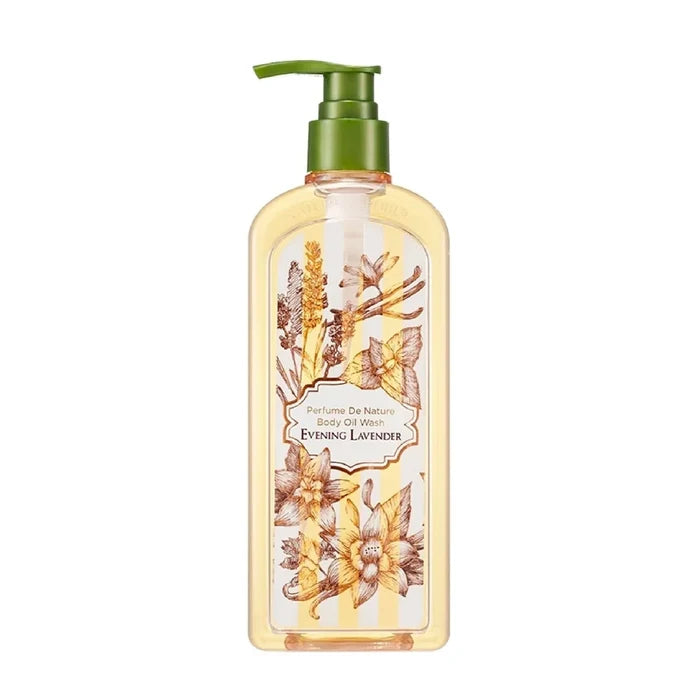 NARURE REPUBLIC Perfume De Nature Body Oil Wash Evening Lavender غسول الجسم من نيجر ريببلك