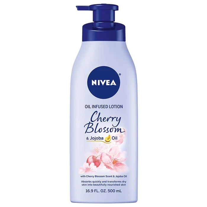 NIVEA Oil Infused Lotion Cherry Blossom & Almond Oil لوشن نيفيا برائحة زهر الكرز وزيت اللوز