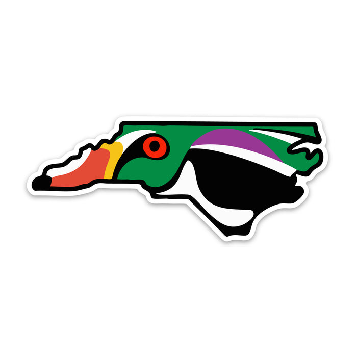 North Carolina Wood Duck Decal Sticker