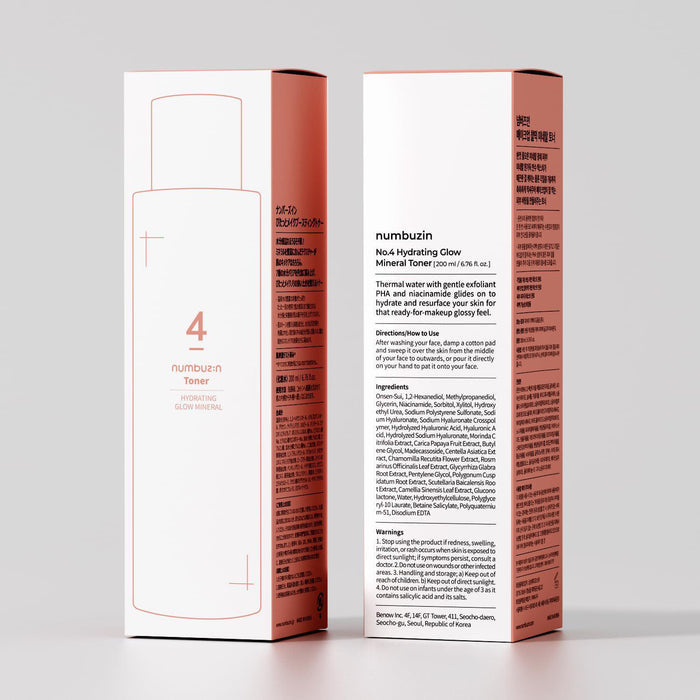 Numbuzin No.4 Hydration Glow Mineral Toner 200 mL