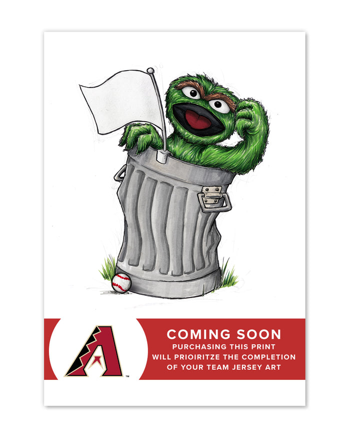Oscar Rep Your Colours x MLB Diamondbacks Limited Edition Art Print